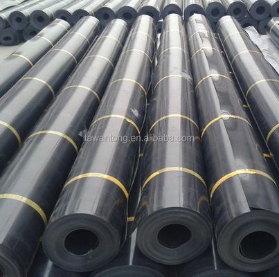 Geomembranas para tanques de peixe 2 mm preto impermeável HDPE plástico Instalação no local