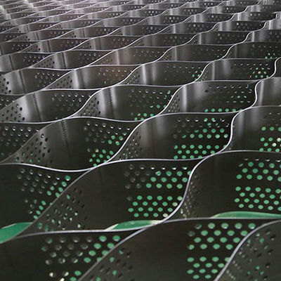Grelha de cascalho geocelular de HDPE padrão ASTM com 50 mm de altura e superfície lisa texturizada