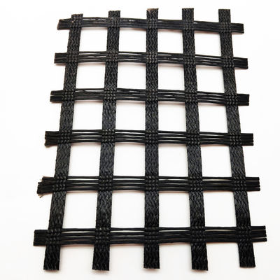 Material de pavimentação de estradas revestido com betume Fibra de vidro Geogrid com tamanho de malha 12,7*12,7mm