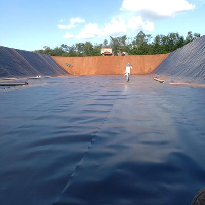0Geomembrana de HDPE de espessura de 0,5 mm para aplicação em lagoas de peixes e aterros sanitários