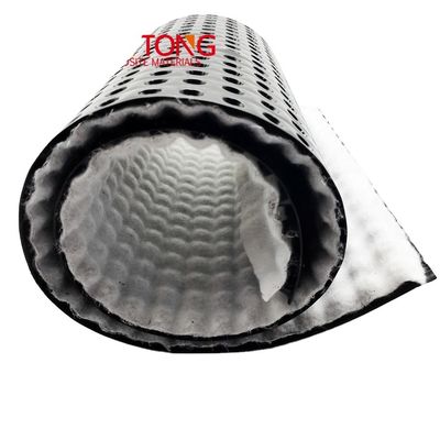 10mm 20mm 30mm Drainage Cell Board Folha de plástico Dimple Drain Plate Mat para paisagem