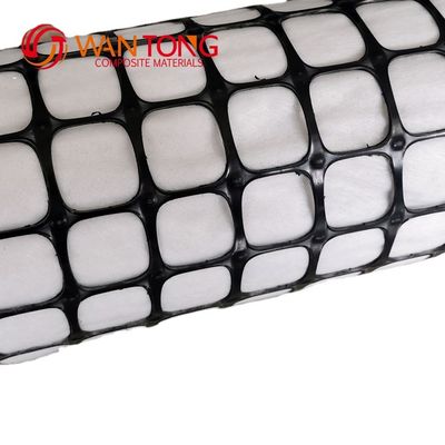 Estrada de plástico PP Bi-axial Geogrid 40/40kn Geotextil não tecido composto para reforço de estradas