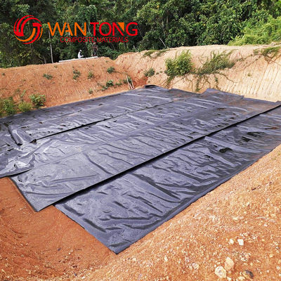 GB/ASTM GRI-GM13 Standard Black HDPE Geomembrane Pond Liner para Piscinas de Camarão