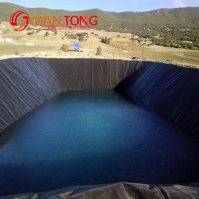GB/ASTM GRI-GM13 Standard Black HDPE Geomembrane Pond Liner para Piscinas de Camarão