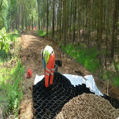 330 mm-1000 mm Distância de solda Geocell HDPE para proteção contra inclinações