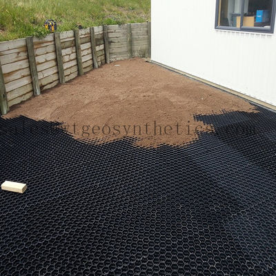Estabilizar cascalho com geocell 330mm-1000mm Distância de solda e superfície texturizada