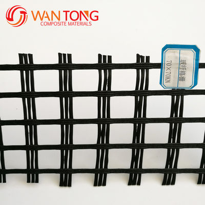 Engenharia Civil Basalto Reforço de Fibra de Vidro Rede Geogrid 12.7*12.7mm comprimento 50-200m