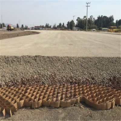 Geocell de estrada de entrada e proteção de inclinação de HDPE Geocell para estrada reforçar 50 mm de altura inferior