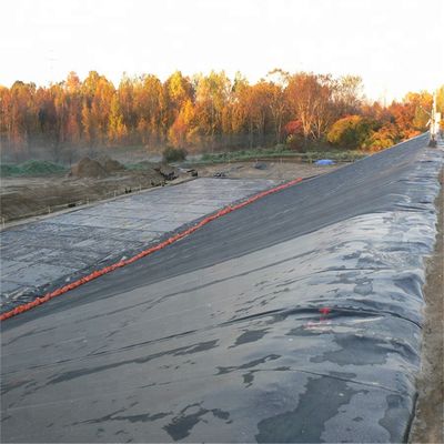 Rosto liso 1,5 mm 1500 Microns Preto Verde HDPE Geomembrane Film para revestimentos de barragem 0,75 mm