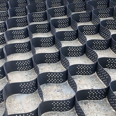 Grelha de cascalho de geocélulas de HDPE de 50 mm-200 mm para construção de estradas estáveis Sem serviço pós-venda