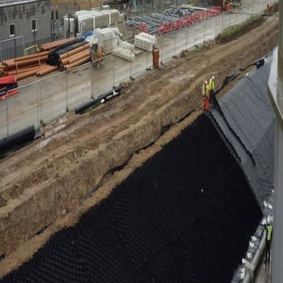 Grelha de cascalho de geocélulas de HDPE de 50 mm-200 mm para construção de estradas estáveis Sem serviço pós-venda