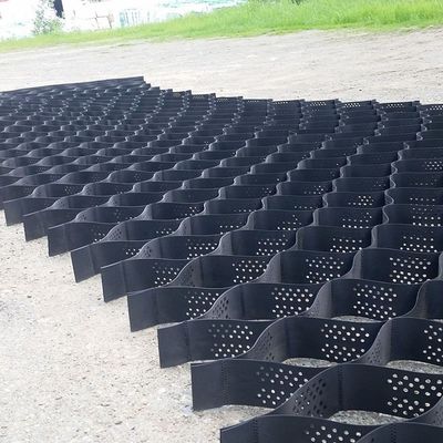 Grelha de cascalho de geocélulas de HDPE de 50 mm-200 mm para construção de estradas estáveis Sem serviço pós-venda