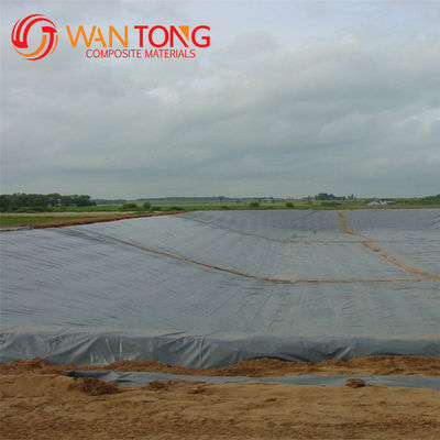 Geomembrana de plástico HDPE de 1 mm para projeto tradicional no revestimento circular do tanque de peixe