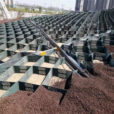 Pavimentador de cascalho de geocélula de HDPE amarelo para estabilização estável e duradoura do solo da fazenda de cavalos