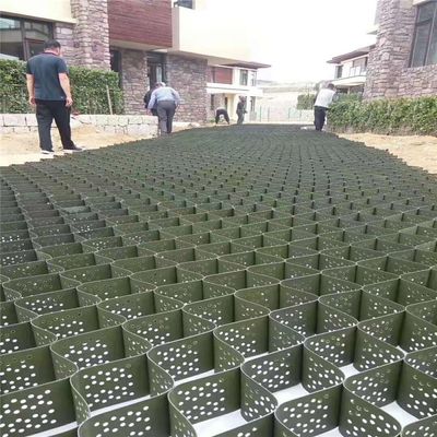 Pavimentador de cascalho de geocélula de HDPE amarelo para estabilização estável e duradoura do solo da fazenda de cavalos