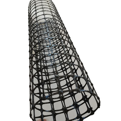Rede de plástico de PP Rede geográfica biaxial para reforço de mineração Largura de 1-6m GRANDE DE MAÇA 12,7*12,7mm
