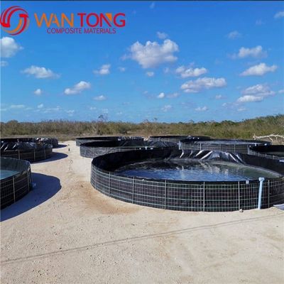 Duração de vida 3-15 anos BLACK Steel Frame PVC HDPE Tanque para Peixe Indoor Farm Forma Quadrada