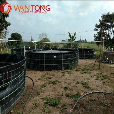Duração de vida 3-15 anos BLACK Steel Frame PVC HDPE Tanque para Peixe Indoor Farm Forma Quadrada