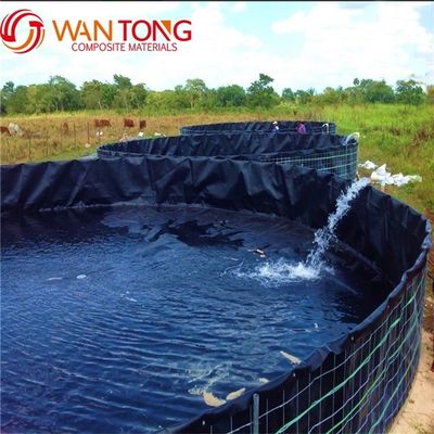 Duração de vida 3-15 anos BLACK Steel Frame PVC HDPE Tanque para Peixe Indoor Farm Forma Quadrada