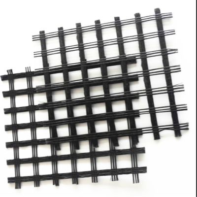 Biassiais Poliéster Geogrid 80-80 PET para solidificação de estrada 0.2mm-4mm espessura