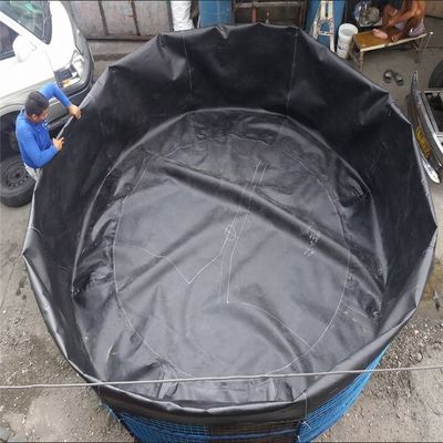 Tanques geomembranos circulares para aquicultura em estilo de design contemporâneo