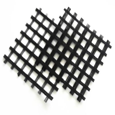Biassiais Poliéster Geogrid 80-80 PET para solidificação de estrada 0.2mm-4mm espessura