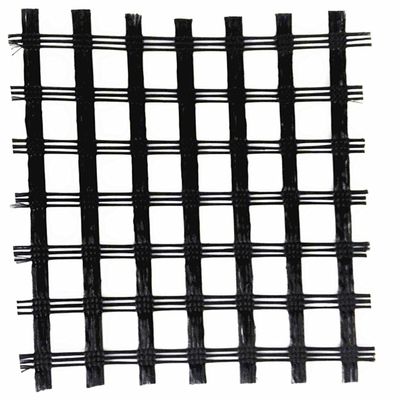 Biassiais Poliéster Geogrid 80-80 PET para solidificação de estrada 0.2mm-4mm espessura