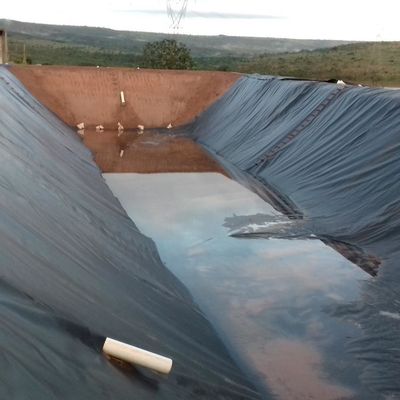 LDPE LLDPE HDPE Plastic Piscinas de peixe impermeabilização Membrana 0,5 mm HDPE Geomembrana folha m2