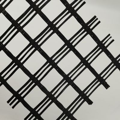 Geotextil para solidificação de pavimentos de estrada 1m-6m Largura 80-80 PET Biassal Poliéster Geogrid
