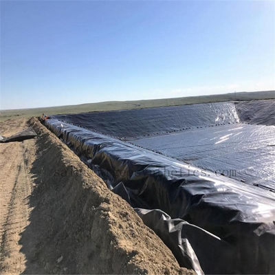 Superfície suave texturizada 1,5 mm Geomembrana de HDPE para barragem de plástico à prova d'água 1,0 mm