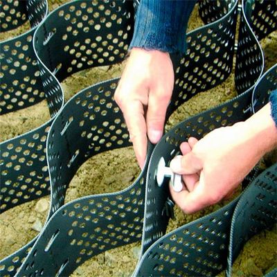 2m largura Geocell HDPE para estabilização do solo Paredes de retenção Durável e de longa duração