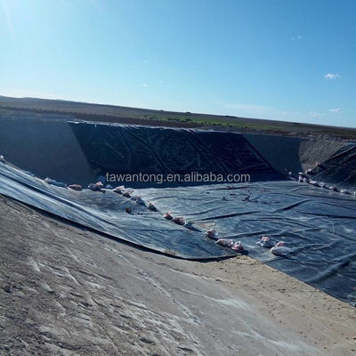 Geomembrana lisa HDPE Barragem Tanque de peixe Agricultura Poço Liner Geomembranas 1mm 2mm