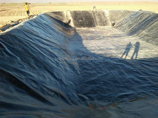 Geomembrana lisa HDPE Barragem Tanque de peixe Agricultura Poço Liner Geomembranas 1mm 2mm