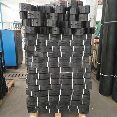 1.1mm-1.7mm Folha de plástico HDPE texturizada/perforada para reforço de encostas de canais