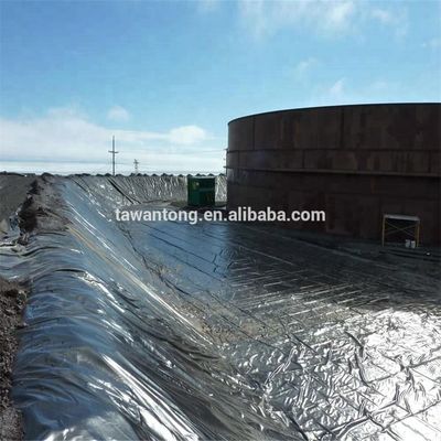 Geomembrana de HDPE 300 rolos Tanques de água Poços agrícolas Forro de plástico para barragem Largura 2m-8m Azul