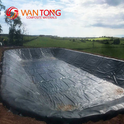 Revestimento de lago com geomembrana de HDPE impermeável 0,5 mm-2 mm Espessura Padrão GB/ASTM GRI-GM13