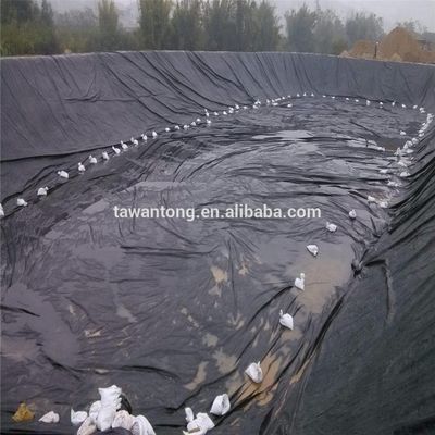 1 mm 1,2 mm 1,5 mm Geomembrana de HDPE para barragem ou lago artificial Preto Verde Azul Branco