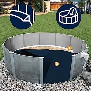 Tecido de base de geotextil de fibras curtas não tecidas para piscina acima do solo estilo contemporâneo