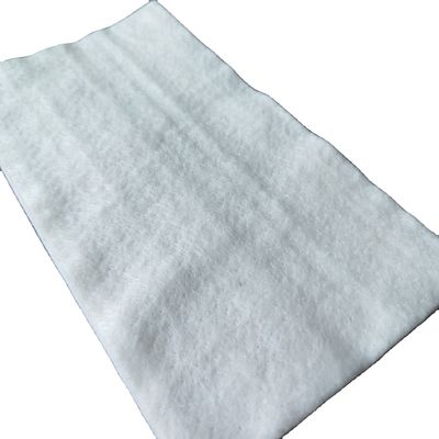 Geotextil branco não tecido 100% poliéster PET Agulha de fibra de graxa perfurada 100g 200g 300g