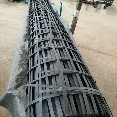 Geogrid de plástico de aço 60kn para construção de estradas Serviço pós-venda garantido