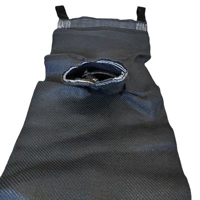 Geotubos de geotextil tecidos em PP preto para protecção de bancos e para cobertura de estradas de jardim