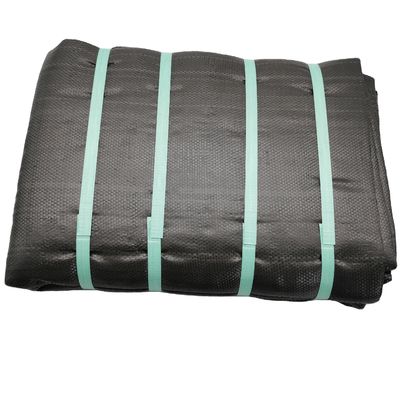 3.81*15.24m PP/PE Geotextil tecido de alta resistência à tração para melhoria das fundações do solo