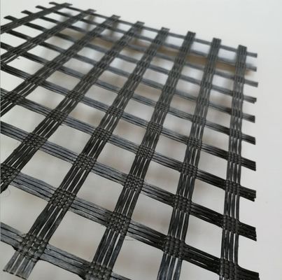50-50 kn Geogrid de poliéster/ PET Geogrid para reforço de margens de rios