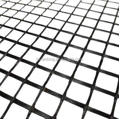 50-50 kn Geogrid de poliéster/ PET Geogrid para reforço de margens de rios