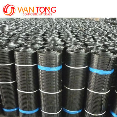 1m Largura de rolo Design asiático PE rede de vedação uniaxial Geogrid para reforço de estrada