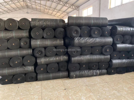 Rolo de geotextil tecido de PP para controle de ervas daninhas de jardim Largura 1-6m Apoio técnico pós-venda