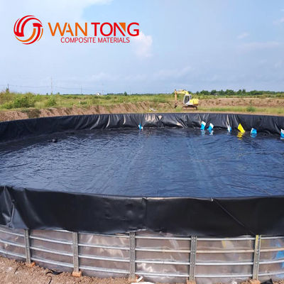 Geomembrana de HDPE lisa de 1,5 mm para reservatórios e piscinas Matéria-prima HDPE LLDPE