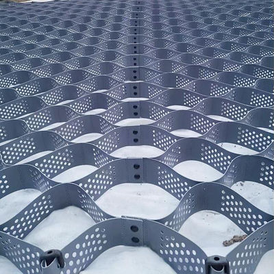 1.1mm-1.7mm Espessura Geocell HDPE para estabilização de cascalho de parede de retenção de terraplanagem