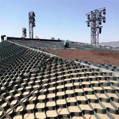 Geocelha HDPE de superfície lisa branca para estabilização duradoura do solo e controlo da erosão