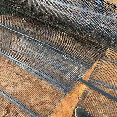 Geogrid de plástico uniaxial de alta resistência 40kn/M HDPE para comprimento de rolo de 50 m e largura de 1 m